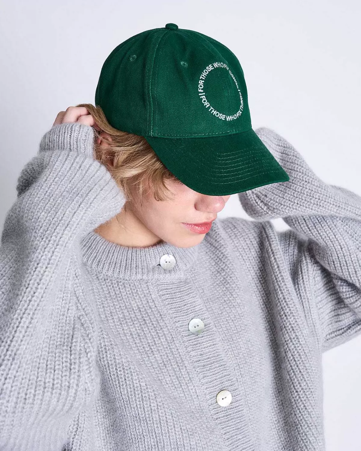 Cap For Those Who Fix Things Bottle Green Gots>JAN 'N JUNE Fashion